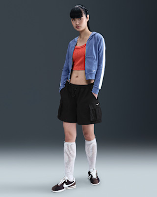 nike sportswear Женские свободные шорты карго со средней посадкой шириной 5 дюймов nike sportswear Женские свободные шорты карго со средней посадкой шириной 5 дюймов