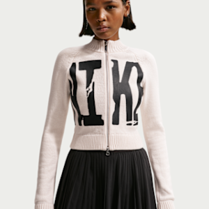 nike sportswear Женский плотный свитер с молнией во всю длину и графическим рисунком