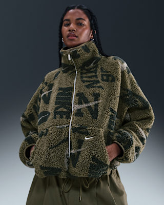 nike sportswear Женская флисовая куртка с высоким ворсом nike sportswear Женская флисовая куртка с высоким ворсом