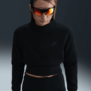nike sportswear tech fleece Женский укороченный топ с молнией 1/2