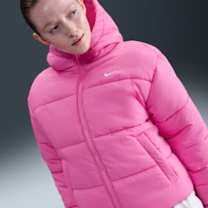 Home nike sportswear classic puffer Женская свободная куртка с капюшоном therma fit