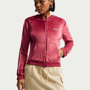 nike sportswear Женский топ с капюшоном и молнией во всю длину, длинными рукавами
