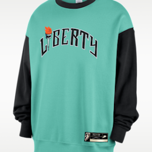 Витрина new york liberty court origins Женская флисовая толстовка с круглым вырезом nike wnba