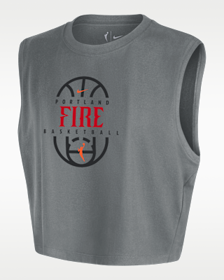 portland fire Женская укороченная футболка без рукавов nike wnba portland fire Женская укороченная футболка без рукавов nike wnba