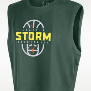 Витрина seattle storm Женская укороченная футболка без рукавов nike wnba authentic