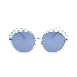 adidas ladies silver tone round sunglasses or0019