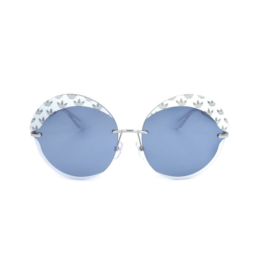adidas ladies silver tone round sunglasses or0019 adidas ladies silver tone round sunglasses or0019
