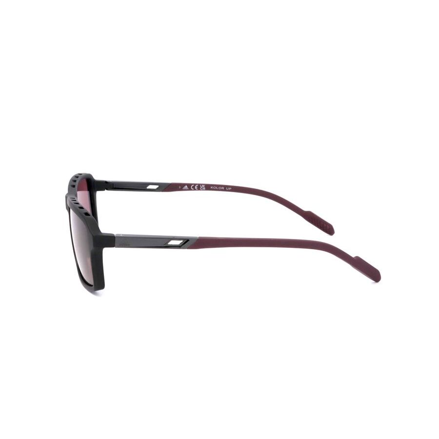 adidas men's black rectangular sunglasses sp0049 02s 2 adidas men's black rectangular sunglasses sp0049 02s 2