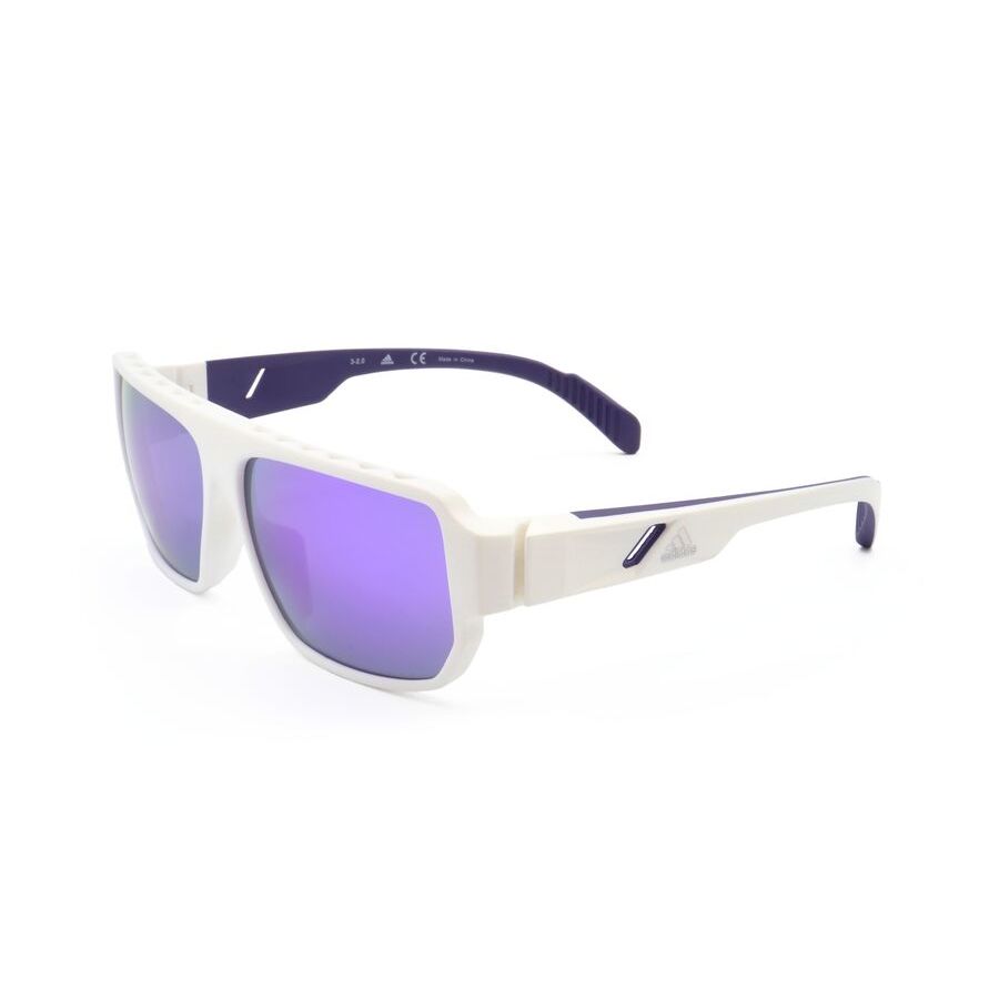 adidas men's white rectangular sunglasses sp0038 21z 2 adidas men's white rectangular sunglasses sp0038 21z 2