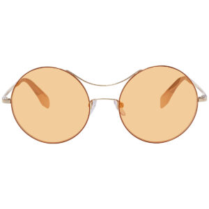 adidas originals brown mirror round ladies sunglasses or0002 32g 57