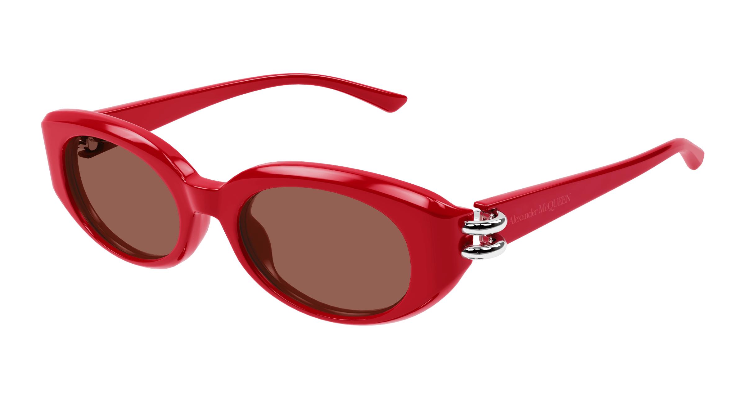 alexander mcqueen burgundy oval ladies sunglasses am0469s 003 50 alexander mcqueen burgundy oval ladies sunglasses am0469s 003 50