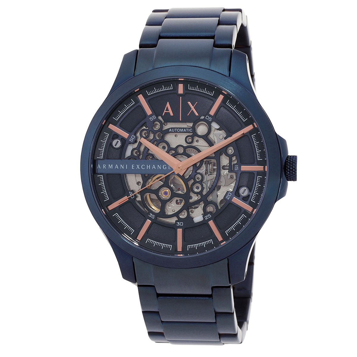 armani exchange automatic blue dial men's watch ax2457 armani exchange automatic blue dial men's watch ax2457