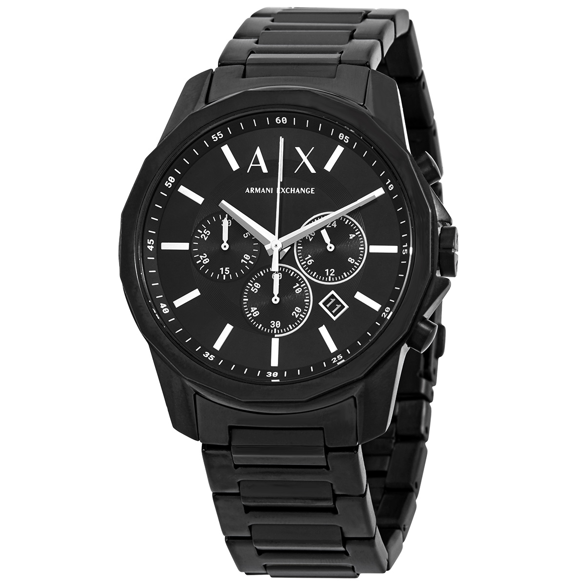 armani exchange banks chronograph quartz black dial men's watch ax1722 armani exchange banks chronograph quartz black dial men's watch ax1722