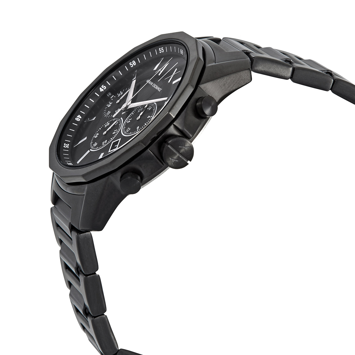 armani exchange banks chronograph quartz black dial men's watch ax1722 armani exchange banks chronograph quartz black dial men's watch ax1722