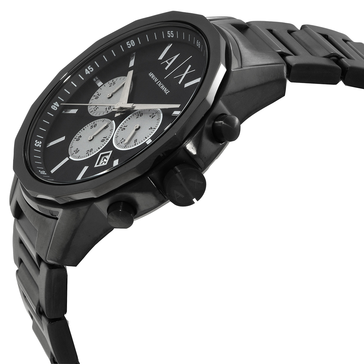 armani exchange banks chronograph quartz black dial men's watch ax1765 armani exchange banks chronograph quartz black dial men's watch ax1765