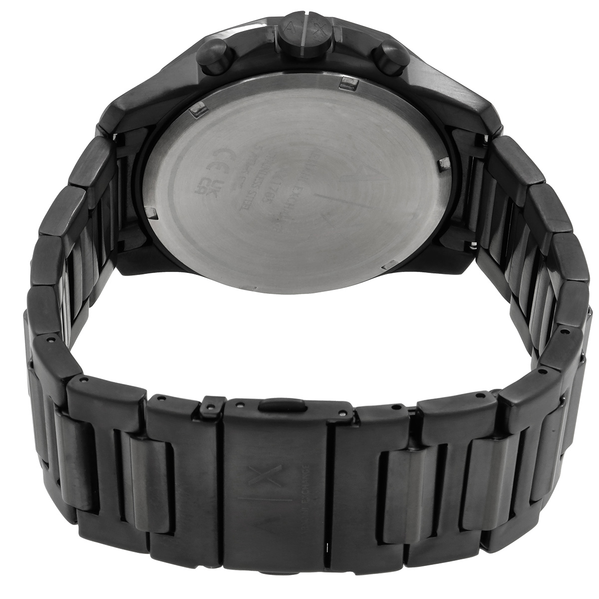 armani exchange banks chronograph quartz black dial men's watch ax1765 armani exchange banks chronograph quartz black dial men's watch ax1765