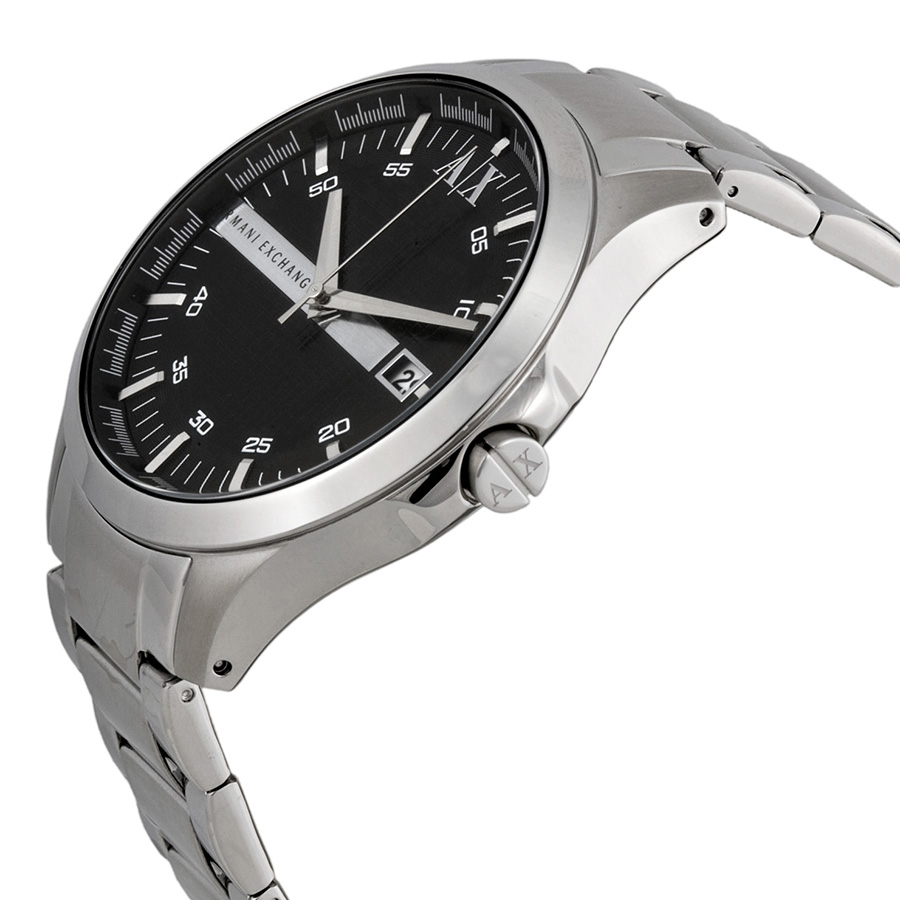 armani exchange black dial stainless steel men's watch ax2103 armani exchange black dial stainless steel men's watch ax2103