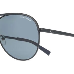 Home armani exchange blue pilot men's sunglasses ax2002 60992v 61