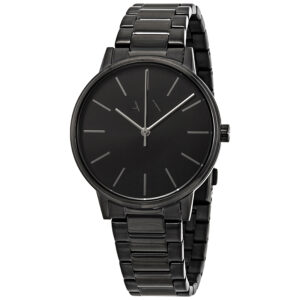 armani exchange cayde black dial men's watch ax2701