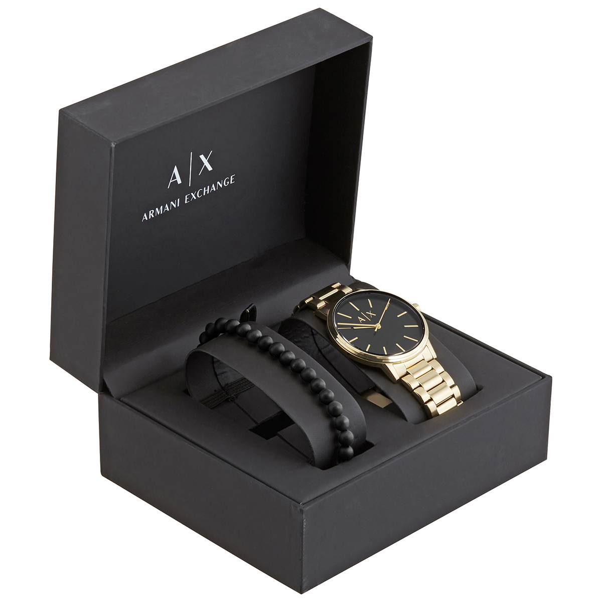 armani exchange cayde quartz black dial men's watch ax7119 armani exchange cayde quartz black dial men's watch ax7119