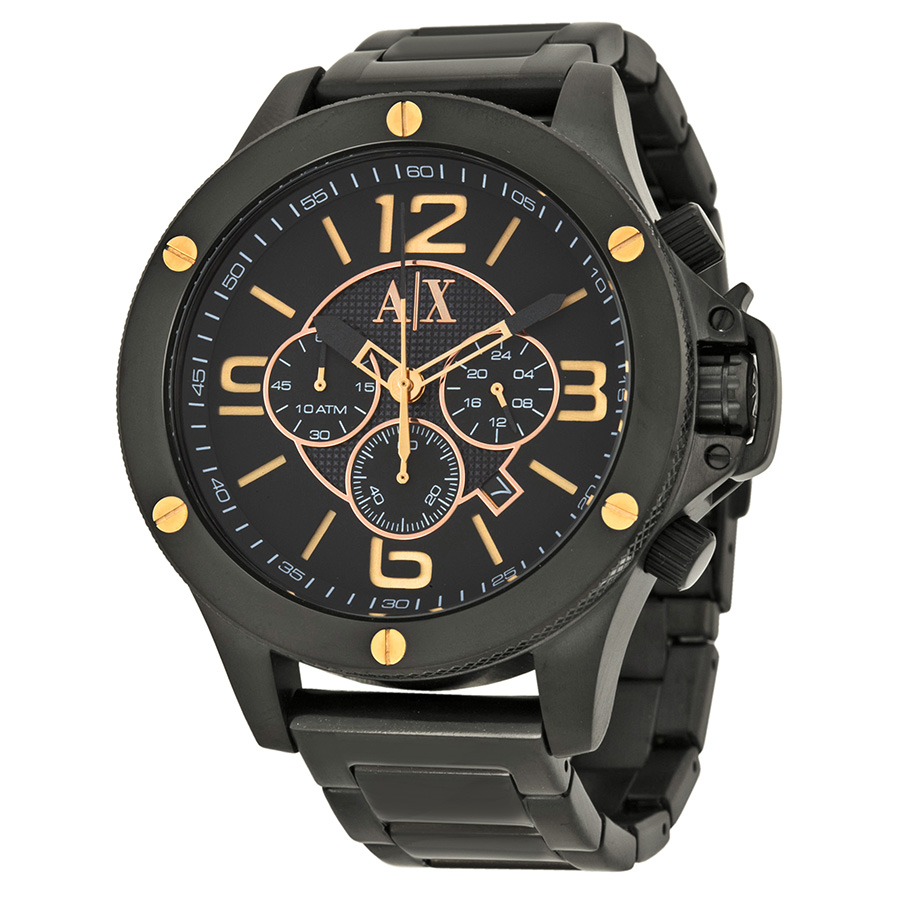 armani exchange chronograph black dial men's watch ax1513 armani exchange chronograph black dial men's watch ax1513