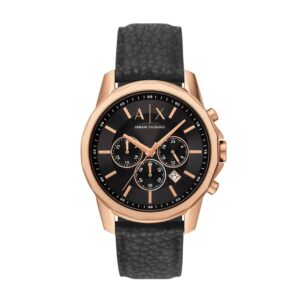 armani exchange chronograph matte black quartz men's watch ax1769