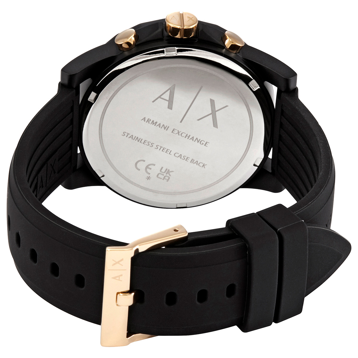 armani exchange chronograph quartz black dial men's watch and luggage tag gift set ax7105 armani exchange chronograph quartz black dial men's watch and luggage tag gift set ax7105