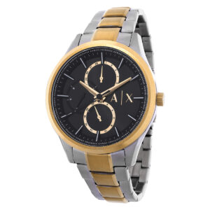 armani exchange dante chronograph black dial men's watch ax1865