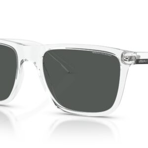 Home armani exchange dark grey sport men's sunglasses ax4080s 823587 57