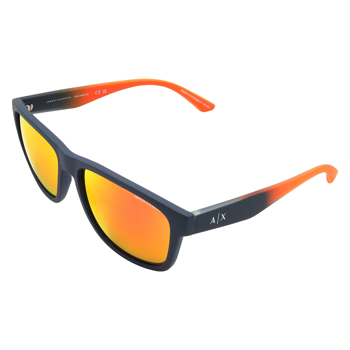 armani exchange dark violet mirror red square men's sunglasses ax4135s 81816q 59 armani exchange dark violet mirror red square men's sunglasses ax4135s 81816q 59