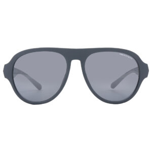 Home armani exchange grey mirror pilot men's sunglasses ax4126su 83016g 58