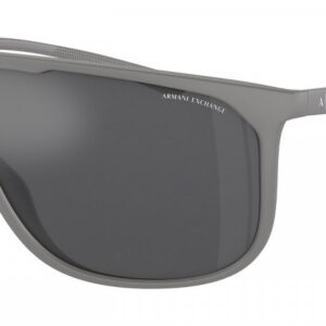 Home armani exchange grey mirror silver shield men's sunglasses ax4137su 81806g 35