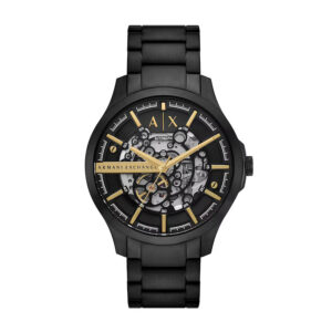 Home armani exchange hampton automatic black dial men's watch ax2463