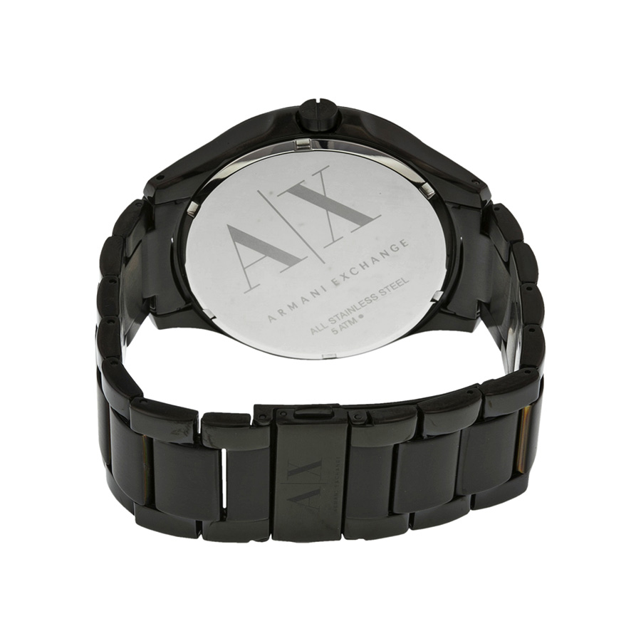 armani exchange hampton black dial black ion plated men's watch ax2104 armani exchange hampton black dial black ion plated men's watch ax2104