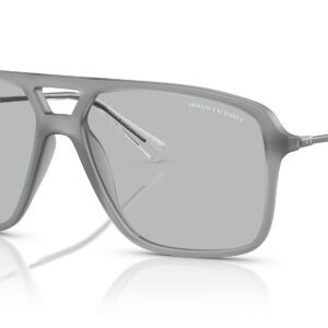 Home armani exchange light grey navigator men's sunglasses ax4150su 836387 59