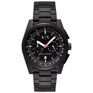 Home armani exchange parker chronograph quartz black dial men's watch ax2864