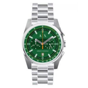 armani exchange parker chronograph quartz green dial men's watch ax2862