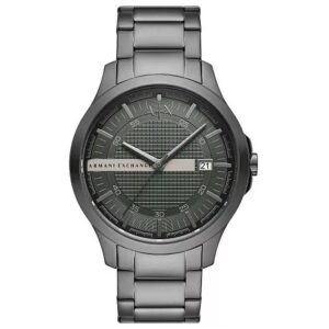 armani exchange quartz green dial men's watch ax2455