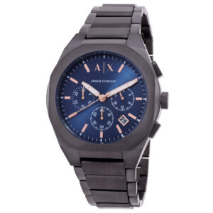 Home armani exchange rafael chronograph quartz blue dial men's watch ax4182