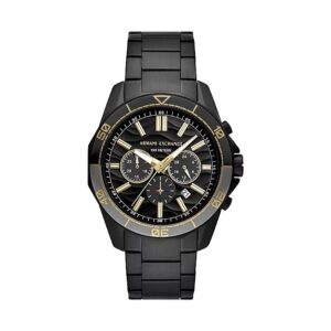 Home armani exchange spencer chronograph quartz black dial men's watch ax1963