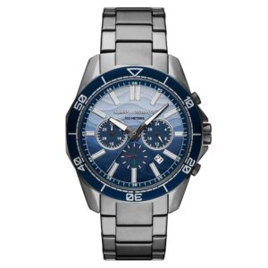 Home armani exchange spencer chronograph quartz blue dial men's watch ax1967