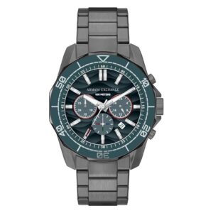 Home armani exchange spencer chronograph quartz blue dial men's watch ax1972
