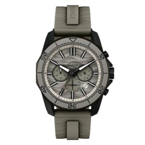 armani exchange spencer chronograph quartz grey dial men's watch ax1971