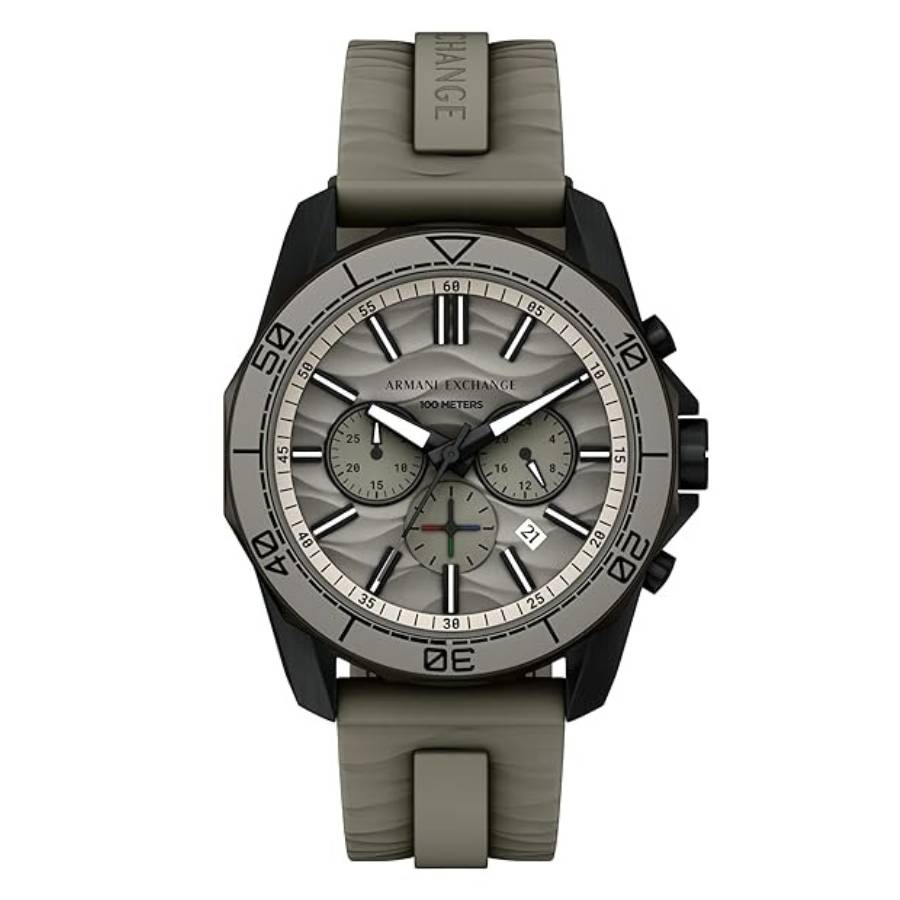 armani exchange spencer chronograph quartz grey dial men's watch ax1971 armani exchange spencer chronograph quartz grey dial men's watch ax1971