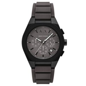 armani exchange sync chronograph quartz grey dial men's watch ax4191