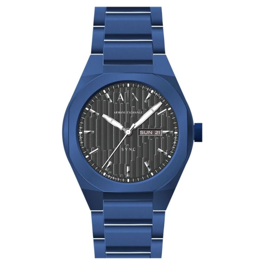 armani exchange sync quartz black dial men's watch ax4299 armani exchange sync quartz black dial men's watch ax4299