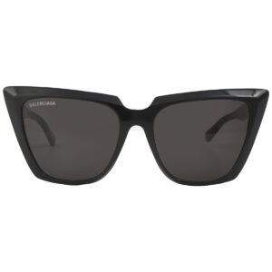 balenciaga grey cat eye ladies sunglasses bb0046s 001 55