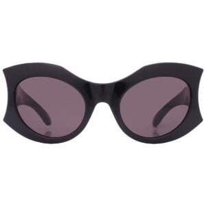 balenciaga grey irregular ladies sunglasses bb0256s 001 56