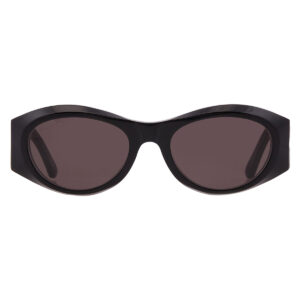 balenciaga grey oval ladies sunglasses bb0396sk 001 55