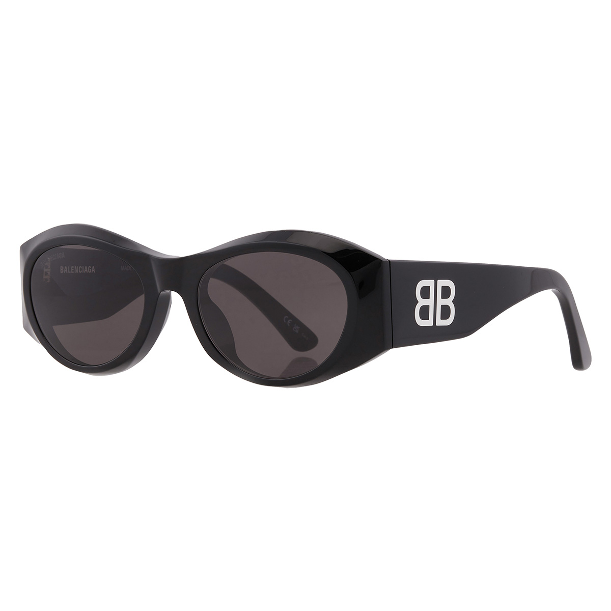 balenciaga grey oval ladies sunglasses bb0396sk 001 55 balenciaga grey oval ladies sunglasses bb0396sk 001 55
